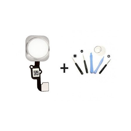 iPhone 6S / 6S Plus Homebutton Knopf Flex weiß original 