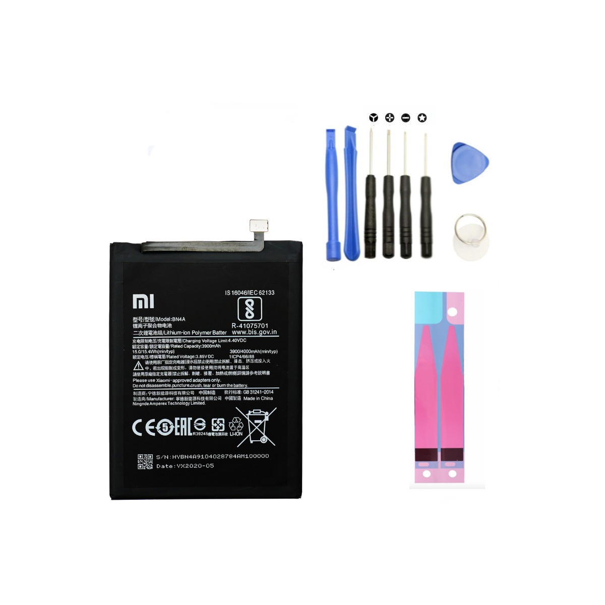 Akku Batterie Xiaomi Redmi Note 7 Note 7 Pro BN4A Reparaturset 4000 mAh