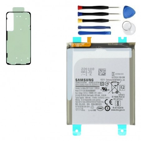 Samsung Galaxy S21 FE Akku Original Service Pack Set mit Rückdeckel-Kleber und Werkzeug