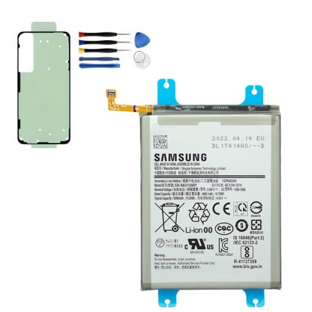 Samsung Galaxy A31 Akku EB-BA315ABY Original Service Pack 5000 mAh mit Kleber und Werkzeug