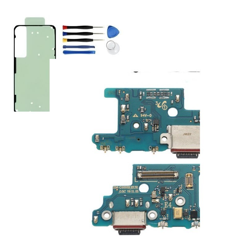 Samsung Galaxy S20 Plus Ladebuchse USB-C Original Service Pack GH96-13083A mit Kleber und Werkzeug
