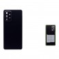 Galaxy A51 Rückseite schwarz (Nachbau) – Akkudeckel Set mit Kleber und Werkzeug