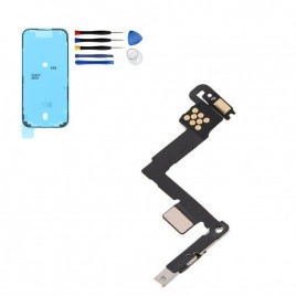 iPhone 11 Ein/Aus Power Taste Flexkabel mit Blitz und Mikrofon – Reparaturset mit Werkzeug