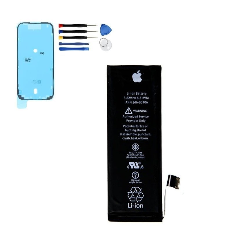 iPhone SE 2016 Akku 1624 mAh – Reparaturset mit Werkzeug & Kleber iPhone SE 2016 Akku 1624 mAh – Reparaturset mit Werkzeug & Kleber