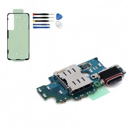 Original Samsung Galaxy S25 Plus Ladeplatine – Ladebuchse USB-C, SIM-Leser & Mikrofon mit Werkzeug