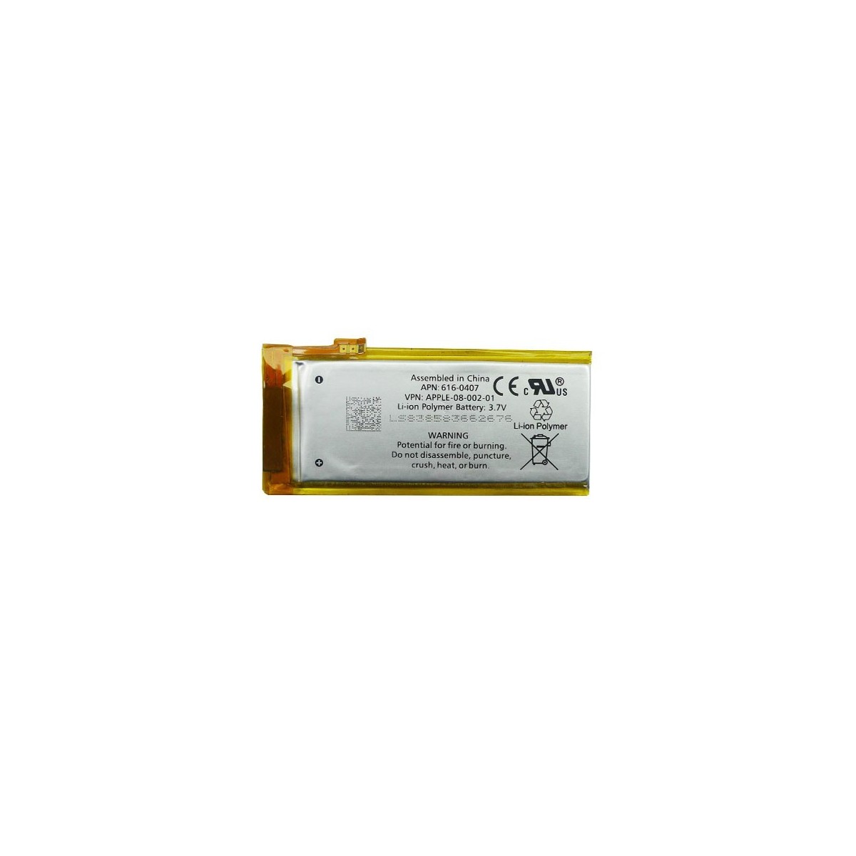 Akku  Batterie für Apple iPod Nano 2nd gen. 400mAh