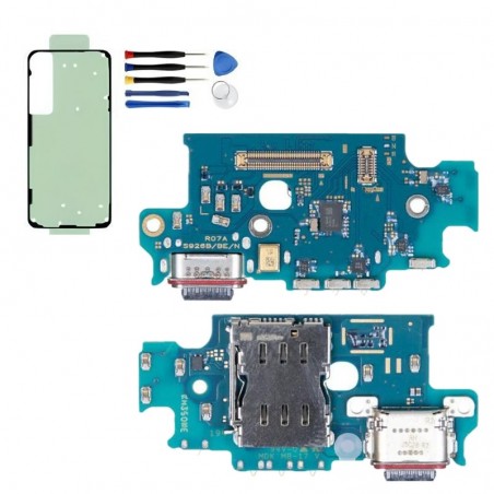 Original Samsung Galaxy S24+ Ladebuchse – USB-C Ersatzteil für SM-S926B mit Werkzeug & Klebestreifen