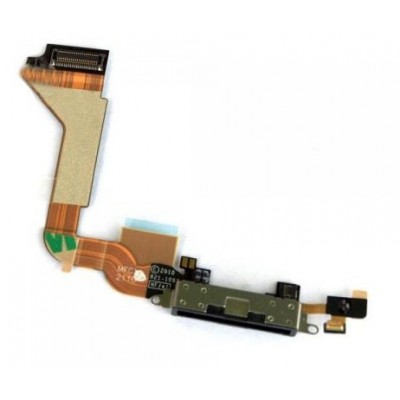 Dock Connector Charger Flex Mikrofon für Apple iPhone 4 4G schwarz