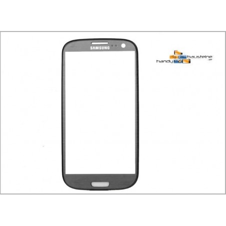 GLASS GLAS TOUCHSCREEN DISPLAY für SAMSUNG GALAXY S3 i9300 Grau Grey Titan  + Kleber