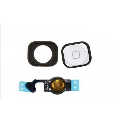 Home Button Flex Set Homebutton Kabel Halter weiß NEU  für  Apple iPhone 5