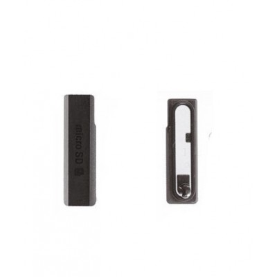 Sony Xperia Z1 L39h Micro SD Abdeckung Klappe Kappe Schutz  Cover Deckel    C6903 Anschluss schwarz