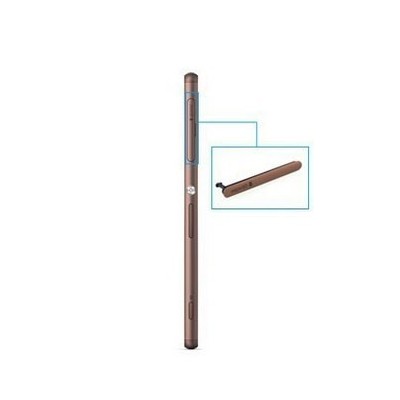 SIM SD Card Abdeckung Kappe Deckel Cover Kupfer für Sony Xperia Z3 D6603 D6643 D6553