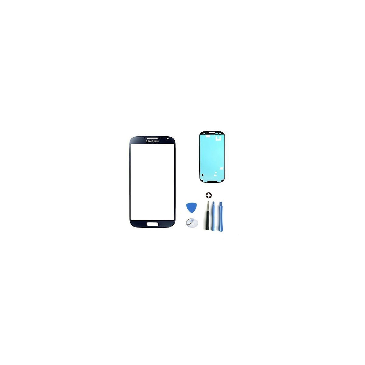 Glas Glass Scheibe für Samsung Galaxy S5 G900F blau schwarz Glas Glass Scheibe für Samsung Galaxy S5 G900F blau schwarz